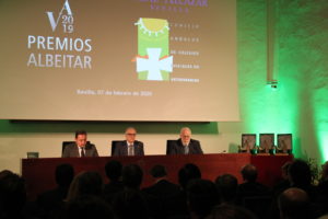 Durante la entrega de los Premios Albéitar 2019